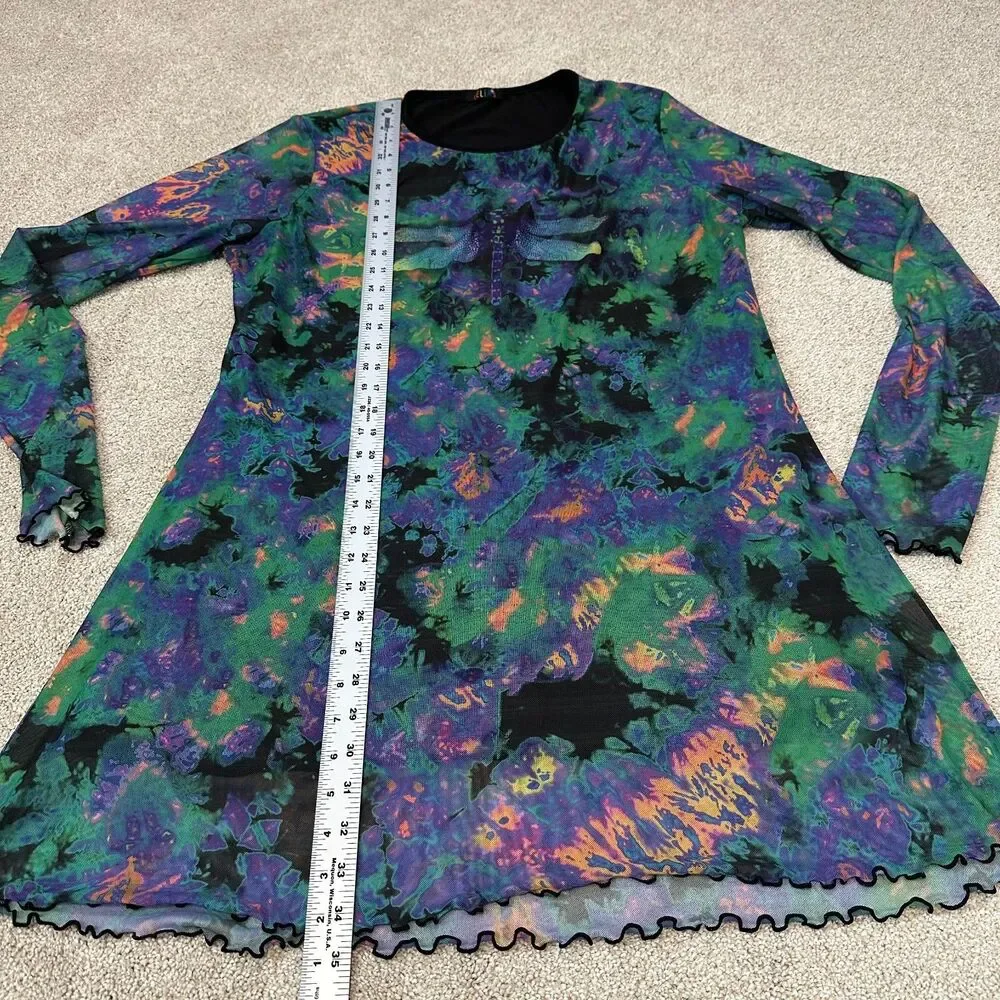 dELiA*s Dolls Kill Dragonfly Mesh Mini Dress Size L/XL